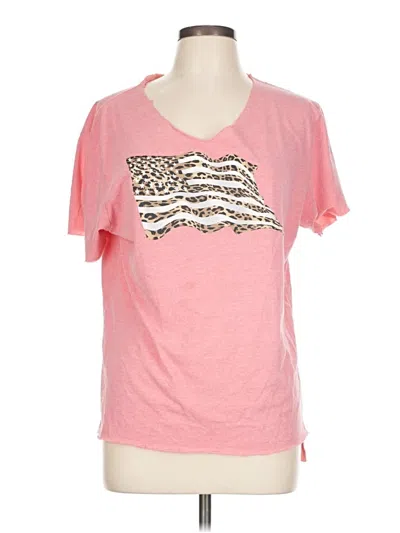 Pre-owned Assorted Brands Short Sleeve T-shirt In Pink