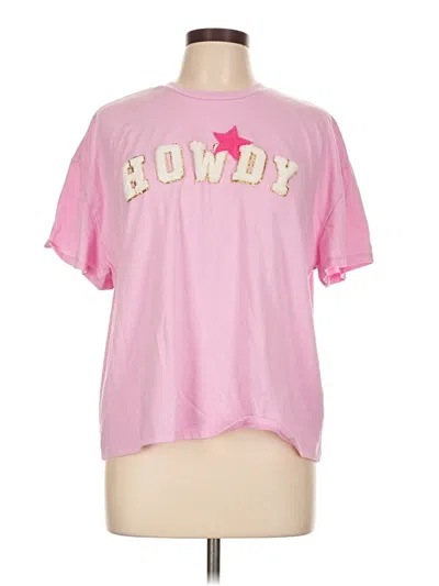 Pre-owned Assorted Brands Short Sleeve T-shirt In Pink