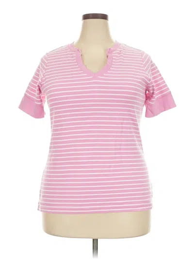 Pre-owned Assorted Brands Short Sleeve T-shirt In Pink