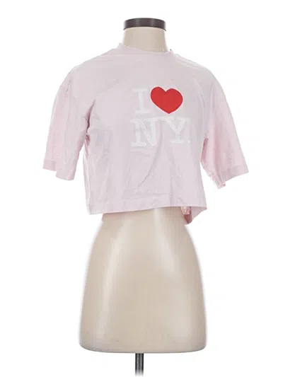 Pre-owned Assorted Brands Short Sleeve T-shirt In Pink