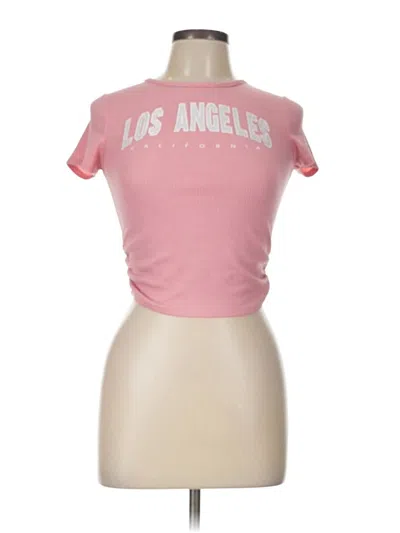 Pre-owned Assorted Brands Short Sleeve T-shirt In Pink