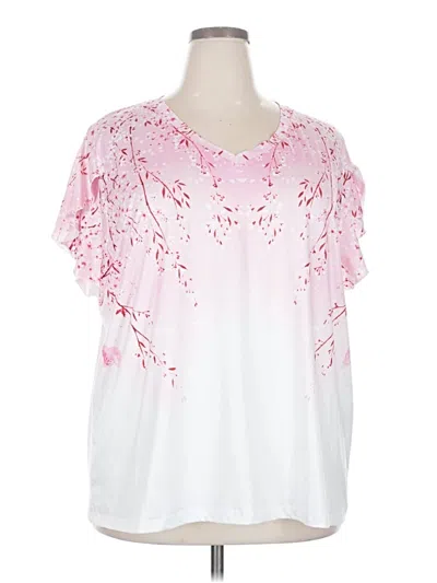 Pre-owned Assorted Brands Short Sleeve T-shirt In Pink