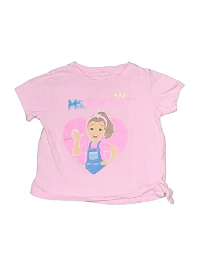 Pre-owned Assorted Brands Kids' Short Sleeve T-shirt In Pink