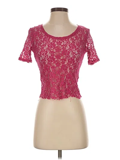 Pre-owned Assorted Brands Short Sleeve T-shirt In Pink