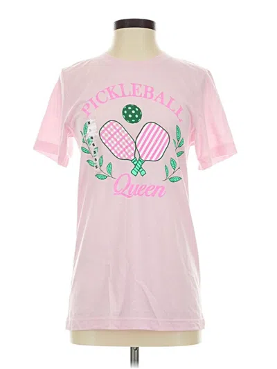 Pre-owned Assorted Brands Short Sleeve T-shirt In Pink