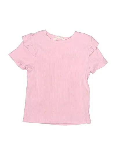 Pre-owned Assorted Brands Kids' Short Sleeve T-shirt In Pink