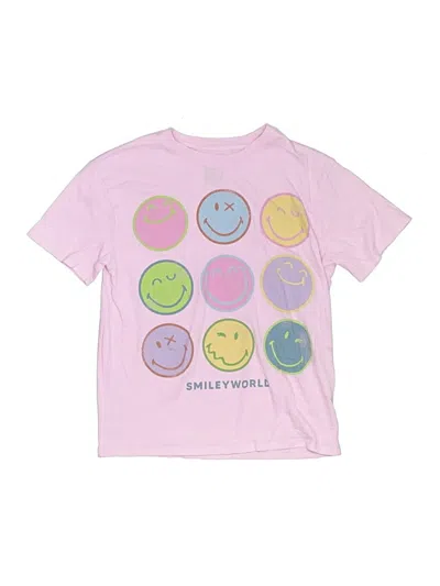 Pre-owned Assorted Brands Kids' Short Sleeve T-shirt In Pink