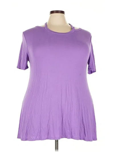 Pre-owned Assorted Brands Short Sleeve T-shirt In Purple