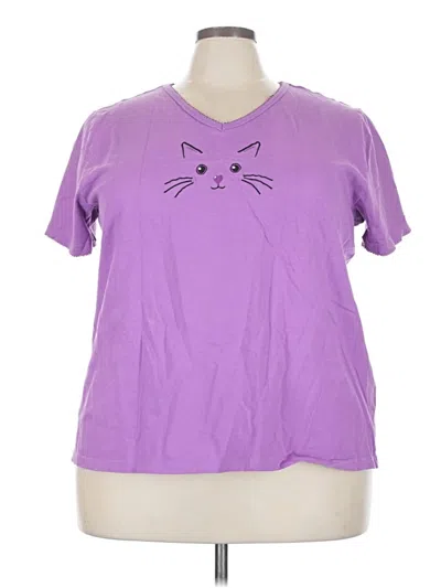 Pre-owned Assorted Brands Short Sleeve T-shirt In Purple