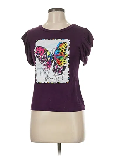 Pre-owned Assorted Brands Short Sleeve T-shirt In Purple