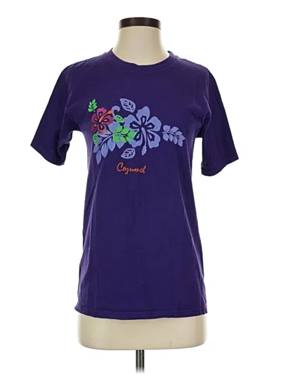 Pre-owned Assorted Brands Short Sleeve T-shirt In Purple