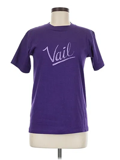 Pre-owned Assorted Brands Short Sleeve T-shirt In Purple