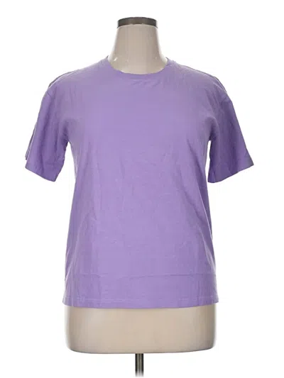 Pre-owned Assorted Brands Short Sleeve T-shirt In Purple