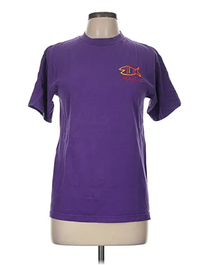 Pre-owned Assorted Brands Short Sleeve T-shirt In Purple