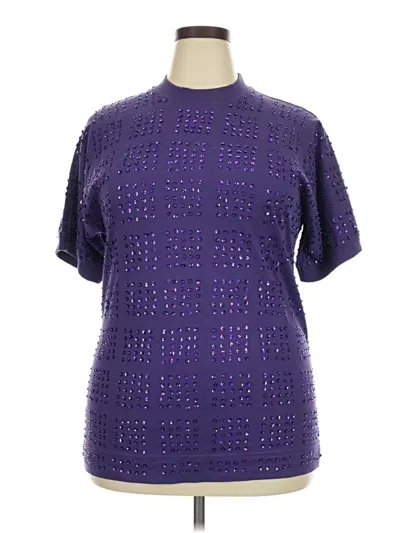 Pre-owned Assorted Brands Short Sleeve T-shirt In Purple