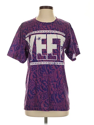 Pre-owned Assorted Brands Short Sleeve T-shirt In Purple