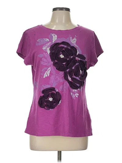 Pre-owned Assorted Brands Short Sleeve T-shirt In Purple