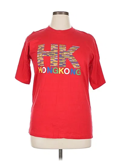 Pre-owned Assorted Brands Short Sleeve T-shirt In Red