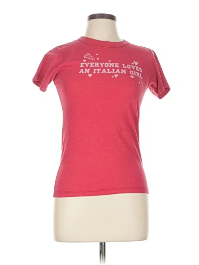 Pre-owned Assorted Brands Short Sleeve T-shirt In Red