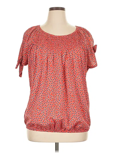 Pre-owned Assorted Brands Short Sleeve T-shirt In Red
