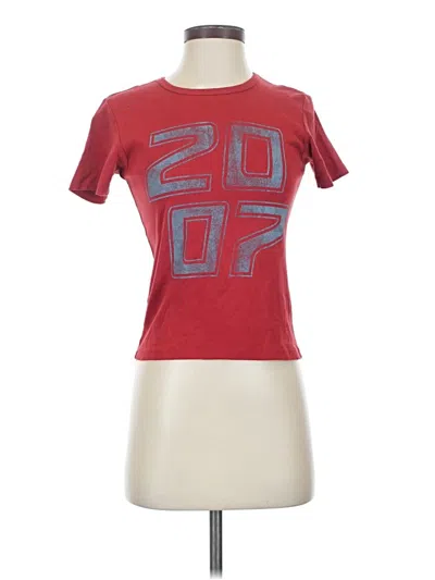 Pre-owned Assorted Brands Short Sleeve T-shirt In Red