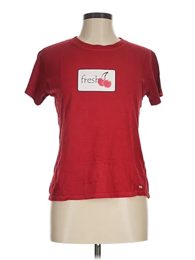 Pre-owned Assorted Brands Short Sleeve T-shirt In Red