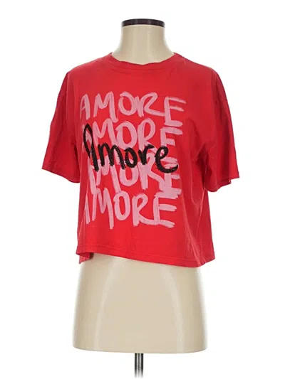 Pre-owned Assorted Brands Short Sleeve T-shirt In Red