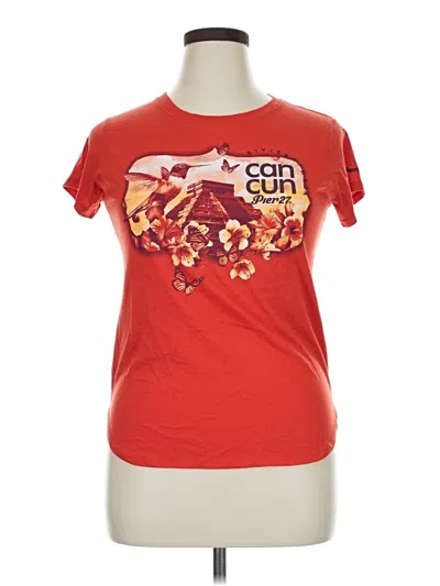 Pre-owned Assorted Brands Short Sleeve T-shirt In Red