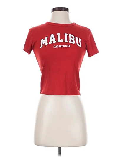 Pre-owned Assorted Brands Short Sleeve T-shirt In Red