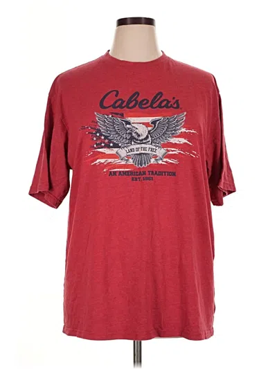 Pre-owned Assorted Brands Short Sleeve T-shirt In Red