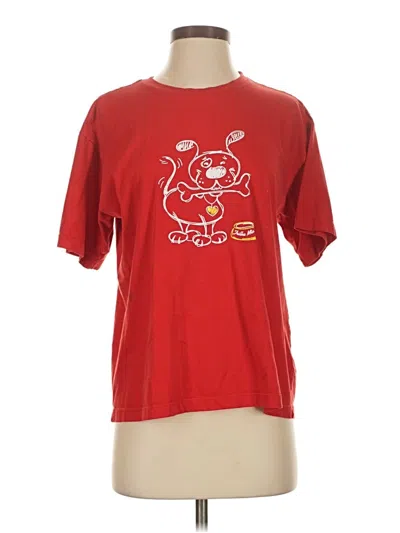 Pre-owned Assorted Brands Short Sleeve T-shirt In Red