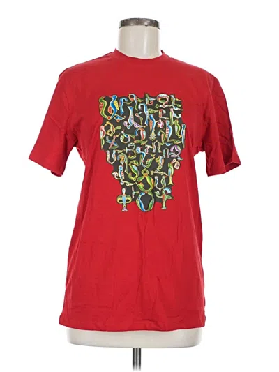 Pre-owned Assorted Brands Short Sleeve T-shirt In Red