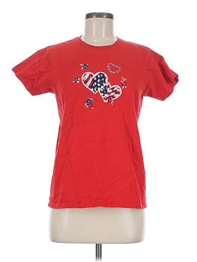 Pre-owned Assorted Brands Short Sleeve T-shirt In Red