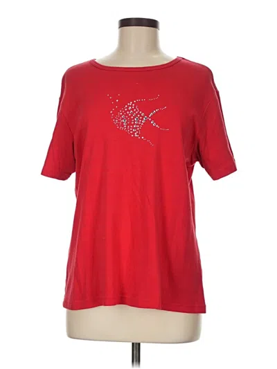 Pre-owned Assorted Brands Short Sleeve T-shirt In Red
