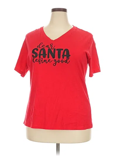 Pre-owned Assorted Brands Short Sleeve T-shirt In Red