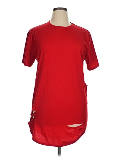 Pre-owned Assorted Brands Short Sleeve T-shirt In Red
