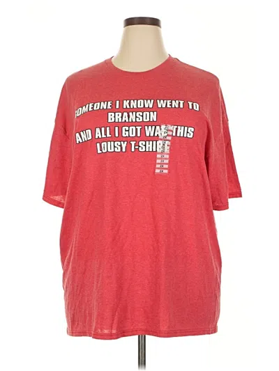 Pre-owned Assorted Brands Short Sleeve T-shirt In Red