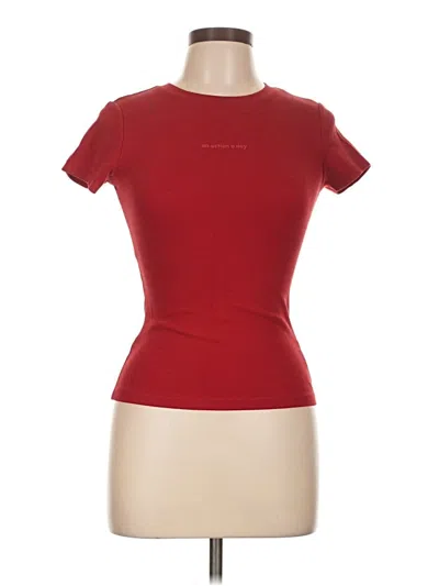 Pre-owned Assorted Brands Short Sleeve T-shirt In Red
