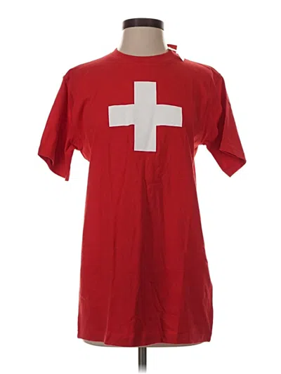 Pre-owned Assorted Brands Short Sleeve T-shirt In Red