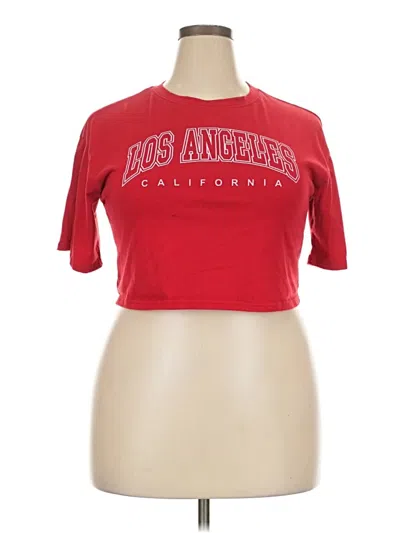 Pre-owned Assorted Brands Short Sleeve T-shirt In Red