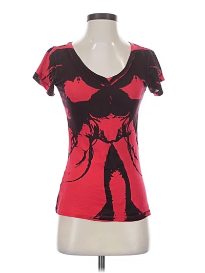 Pre-owned Assorted Brands Short Sleeve T-shirt In Red