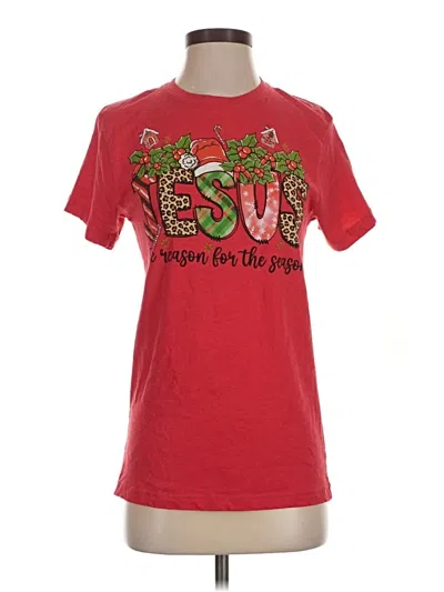 Pre-owned Assorted Brands Short Sleeve T-shirt In Red