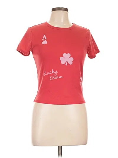 Pre-owned Assorted Brands Short Sleeve T-shirt In Red