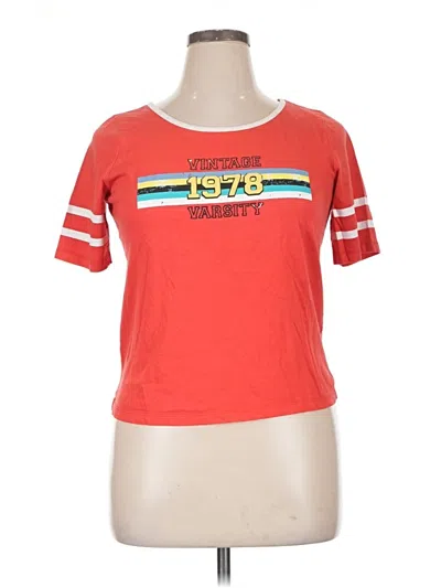 Pre-owned Assorted Brands Short Sleeve T-shirt In Red