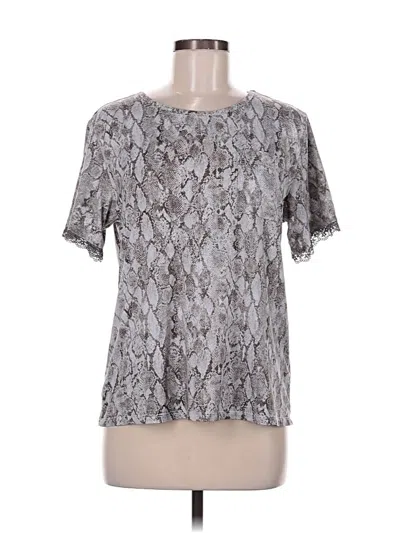 Pre-owned Assorted Brands Short Sleeve T-shirt In Silver