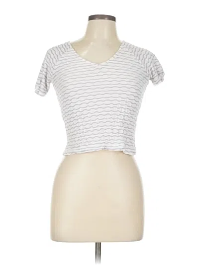 Pre-owned Assorted Brands Short Sleeve T-shirt In Silver