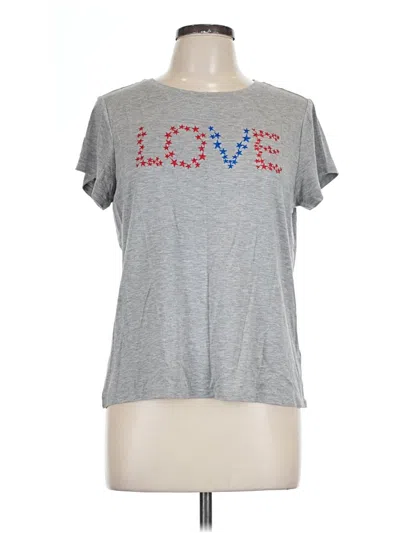 Pre-owned Assorted Brands Short Sleeve T-shirt In Silver