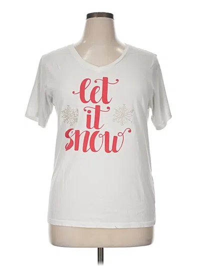 Pre-owned Assorted Brands Short Sleeve T-shirt In Silver