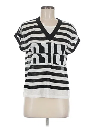 Pre-owned Assorted Brands Short Sleeve T-shirt In Silver