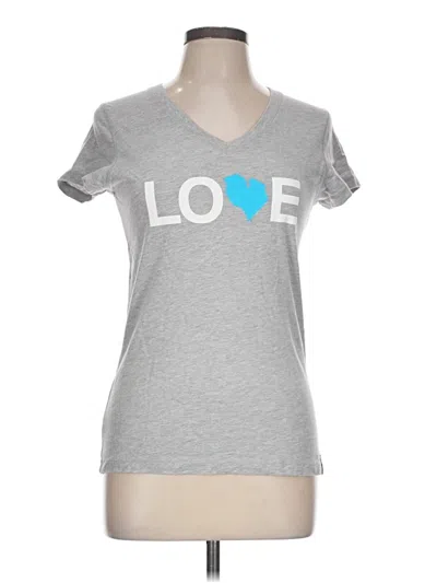 Pre-owned Assorted Brands Short Sleeve T-shirt In Silver